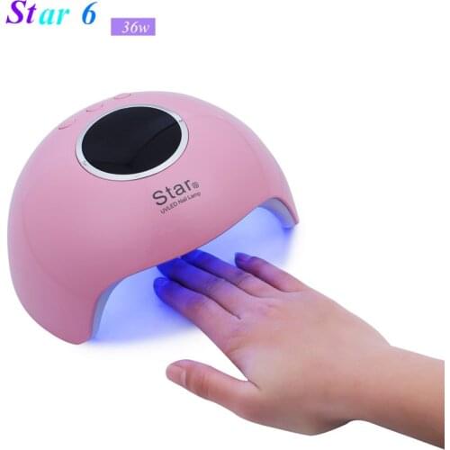 36W Star 6 Nail Dryer With 12 UV Led Beads For All Gels For Quickly-Nail Polish Manicure tools