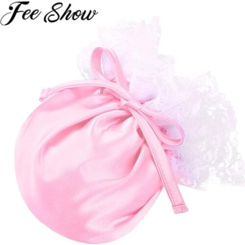 Adult Mens Sissy C-String Lingerie Gay Male Panties Floral Lace Elastic Drawstring Satin Male Bulge Pouch Mini Briefs Underwear