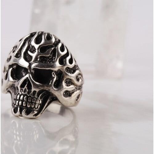 UM US Dry Head Pattern 925 Sterling Silver Ring