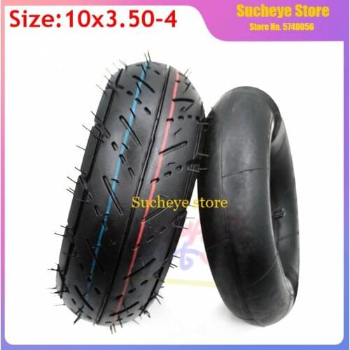 High Performance 10x350-4 Tyre 10x3.50-4 Outer Tire Inner Tube Fit Electric Scooter,trolley,Electric Tricycle,warehouse Car
