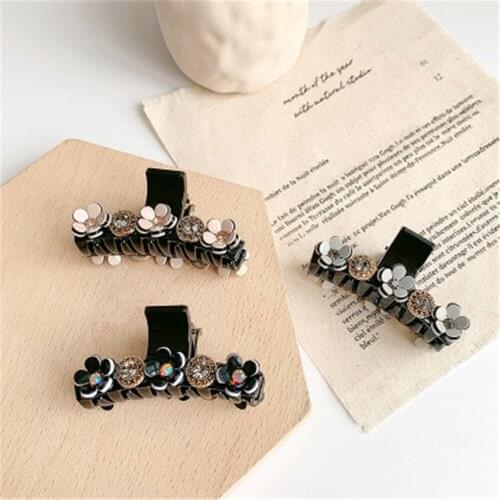 Women Claws Hairpins Hair clips Vintage Flower Zircon Fashion Korean Lady Girl Head wear Accessories Wholesale Gift Office