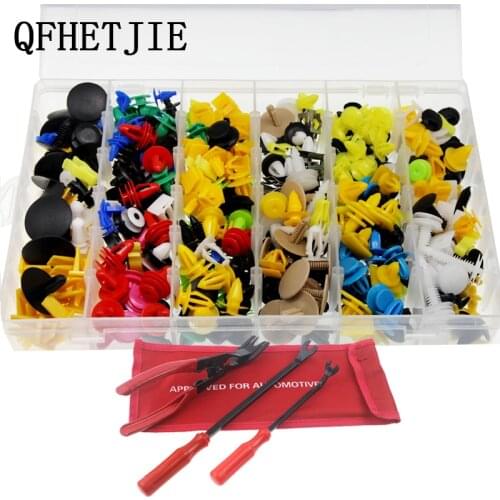 510PCS Tools For Car Door Panels Bumper Cover Fender Automotive Plastic Fasteners Boxed Kit Auto Fastener Clips