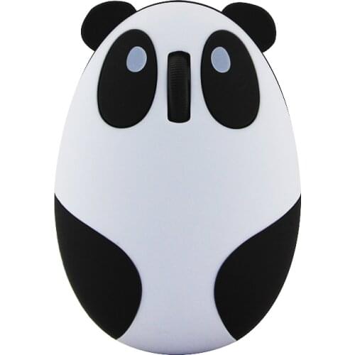 Wireless 2.4G Mouse Cute Panda Cartoon Rechargeable Design Mause 1600 DPI 3D Mini Ergonomic Protable Mice Kid Gift For PC Laptop