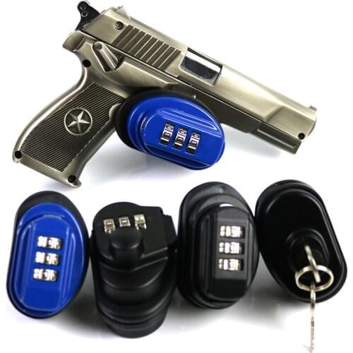 Gun Trigger Lock Zinc Alloy Trigger Password Lock Rifle Key Protecting Safety Lock Hunting Gun Accessories