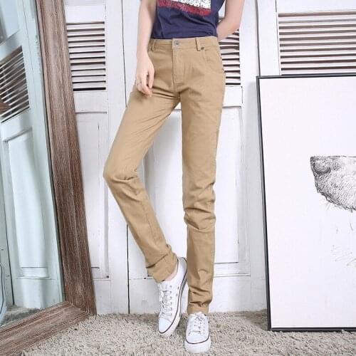 Women Pencil Pants Spring Autumn High Waist Ladies Office Trousers Casual Female Slim Bodycon Pants Girls Straight Pantalones