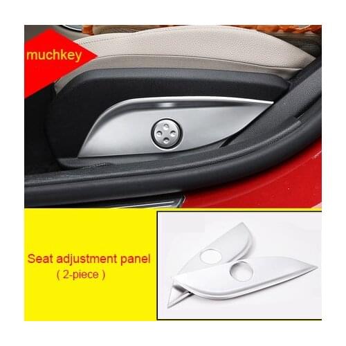 For Benz E class 2016-2019 ABS Electric waist rest panel chrome molding trim 2pcs