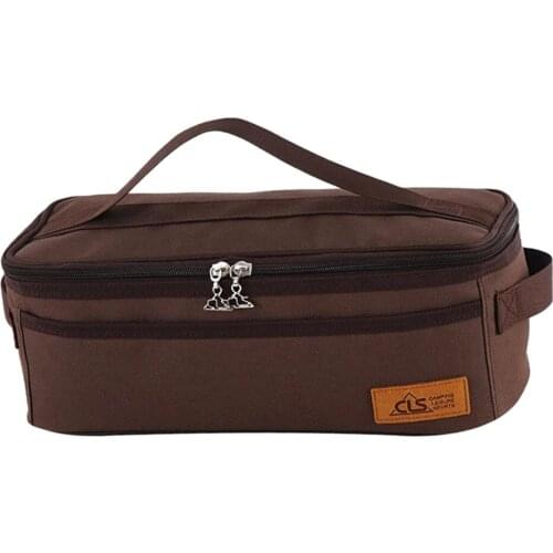 Camping Travel Cooking Utensils Organizer Bag Portable Pouch for BBQ Camp