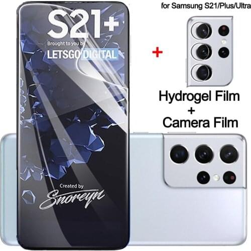 Hydrogel film for samsung galaxy s21 plus soft glass s21+ galaxy s21 ultra screen protector s 21 plus samsung s21 ultra