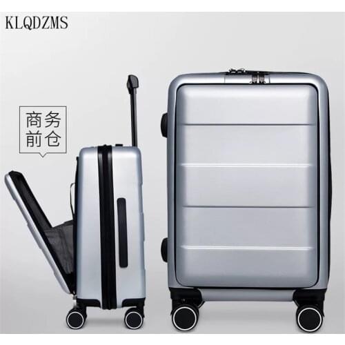 KLQDZMS 20 inch creative rolling luggage spinner cabin laptops trolley women and men business suitcase wheels
