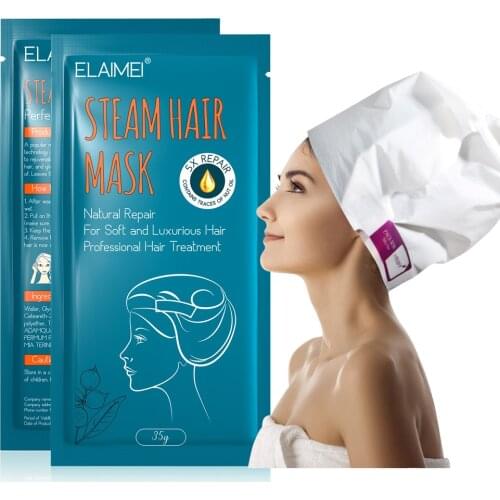 Automatic Heating Steam Hair Mask Mask Cap Frizz Repairing Scalp Hair Care Deep Smoothing Moisturizing Oil for Hair Scalp