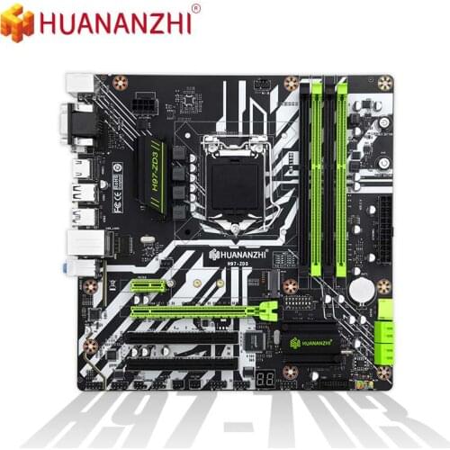HUANANZHI H97 ZD3 Motherboard LGA 1150 M-ATX SATA3 USB3.0 NVME NGFF M.2 SSD Support Non-ecc RAM Core i3 4130 i5 4460 i7 4770