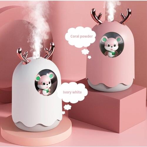 Air Humidifier Mini Household Small Moisturizing Aromatherapy Car Creativity Cute Pet Bear USB Humidifier