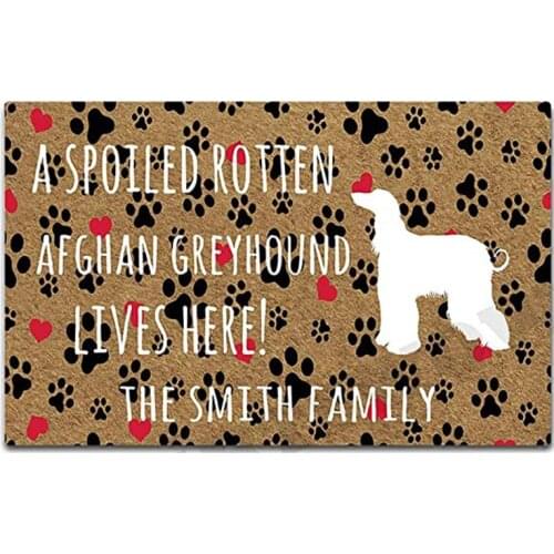 Pug Personalized Your Family Name Door Mat Decorative Indoor/Outdoor Entrance Floor Mat