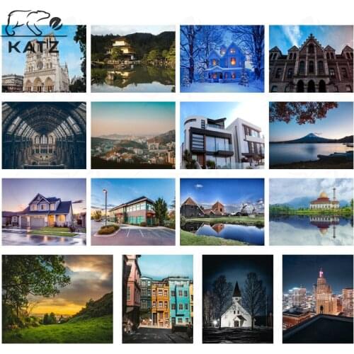 City House Construction Diamond Painting Handmade Diy Leisure Toy Modern Landscape Art Diamond Embroidery Cross Stitch Gift