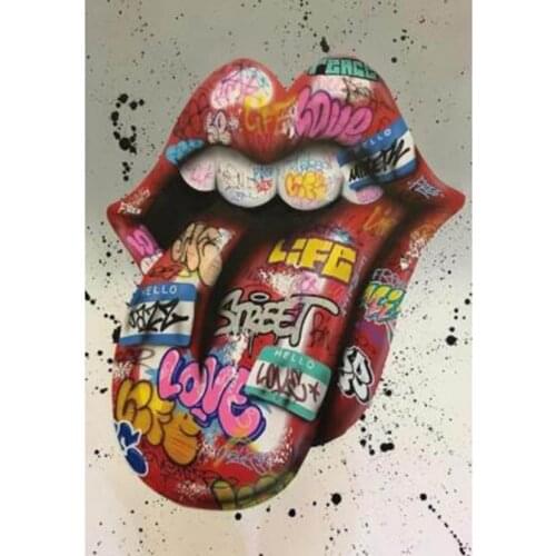 5D DIY Full Drill Diamond Painting Graffiti Street Art Abstract Mosaic Embroidery Cross Stitch Kits Art Home Decoration FH1232