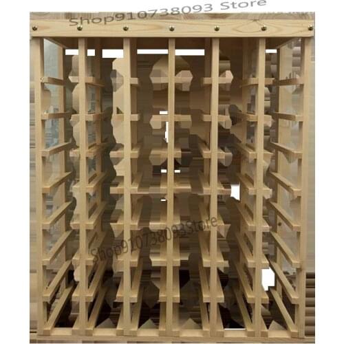 Simple wine rack wooden wine rack solid wood wine rack wine rack wine rack promotion home supermarket convenience store