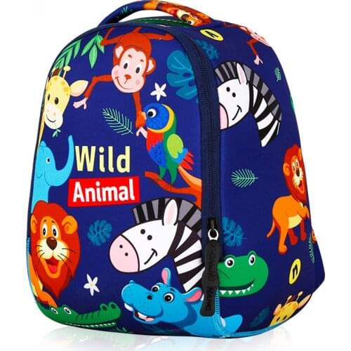Childrens Backpack Kindergarten Baby School Bags Cartoon Wild Animals Designer Diving Material Schoolbag Boys Backpacks