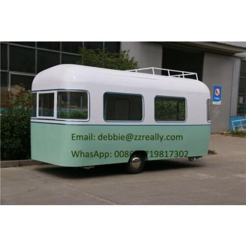 Street Mobile Electric Ice Cream Cart Barbecue Food Trucks Snack Trailer For Sale