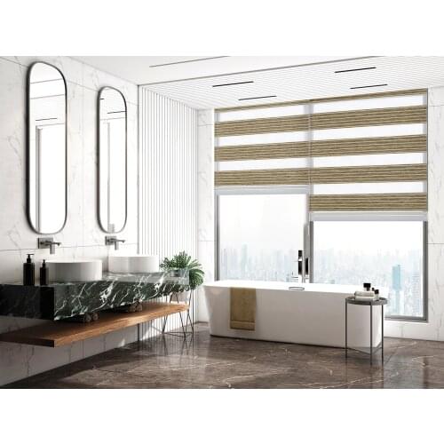 Jacquard Zebra Blinds Modern Roller Blinds Zebra Blackout Shade Dust-proof Day Night for Windows Office Home Customized estores
