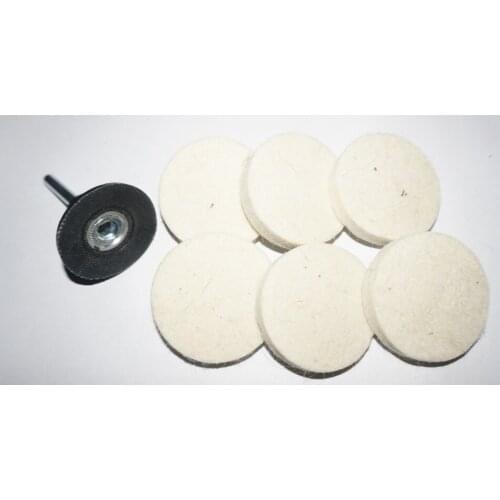 1 pc 2" roloc disc holder and 6 pcs 2" felt woolen Roloc Disc and 2Pcs 1" Roloc Disc Pad Holder Roll on Conditioning Sanding