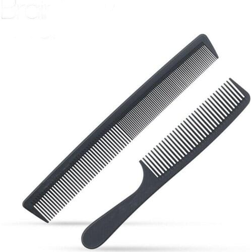 1Pcs Simple Hair Comb Anti-static Hairdressing Carbon Hairbrush Salon Hair Styling Tools Handle Brush For Girls Ponytails