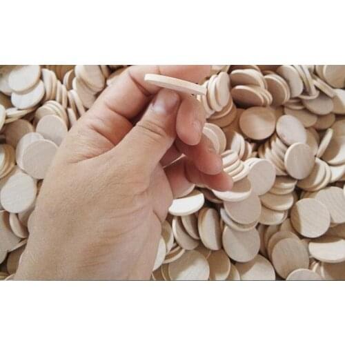 300pcs 16mm Unfinished Half Flat Natural Wood Ball Sticker/Patch Cabochon Charm Findings,DIY Accessory Jewelry Making