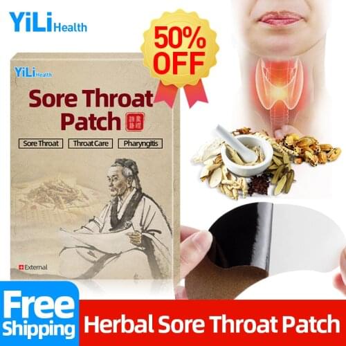 6/12/18/24pcs Sore Throat Patch Anti Inflammation Plaster Treatment Chronic Pharyngitis Oral Ulcer Medicine Health Care