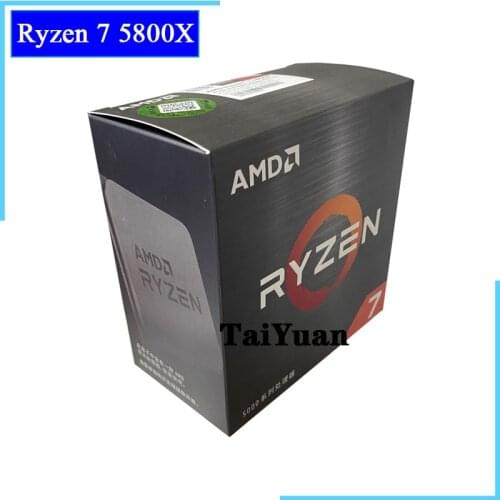 AMD Ryzen 7 5800X R7 5800X 3.8 GHz Eight-Core 16-Thread CPU Processor 7NM L3=32M 100-000000063 Socket AM4 New but without cooler