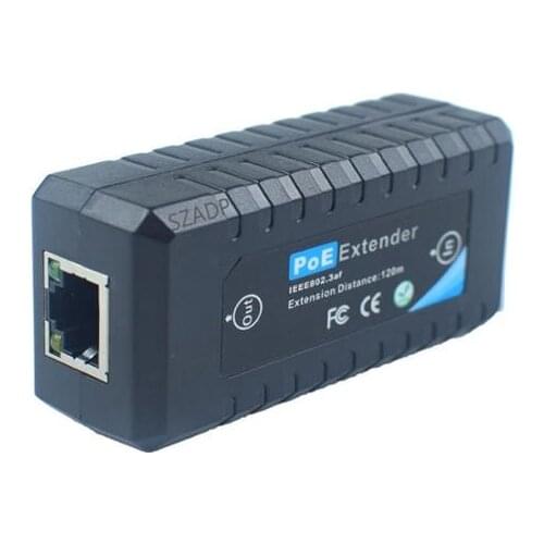 Free shipping 10/100Mbps 1 port POE extender Factory directly sell network poe ethernet extender LAN IP/ethernet extender