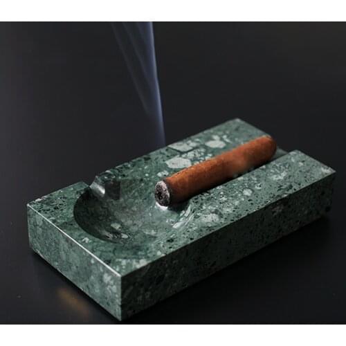 Concrete double slot ashtray silica gel mold cement cigar ashtray mould