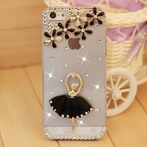 Phone Case Bling Diamond For SamsungA3 A5 A7 2017 A9 A8 A6 PLUS 2018 A50 A70 A80 Phone Clear Crystal Cover Crown Flower Decora