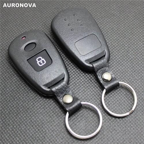 AURONOVA for Hyundai Elantra Remote Key Case After 2004 Replace 2 Buttons Car Remote Shell Cover No Battery Holder With Buttons