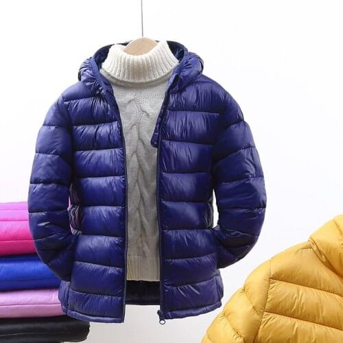 Baby Boys Hooded Down Cotton Jackets For Kids Coats Girl Autumn Winter Warm Jacket Coat Jacket Toddler Zipper Jacket Outerwear