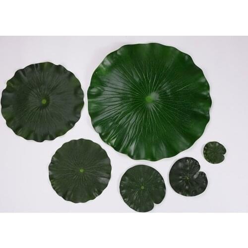Simulation Lotus Leaf Plastic Artificial Lotus Leaf Pond Festival Leaves Decorations Swimming Decorative Pool Park Party