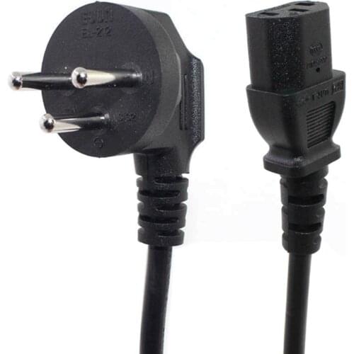 Israel SI-32 3 pin Plug to IEC C13 Female PDU UPS Power Cables ISRAEL Power Supply Cord For PC Computer Monitor Printer TV 1.5M