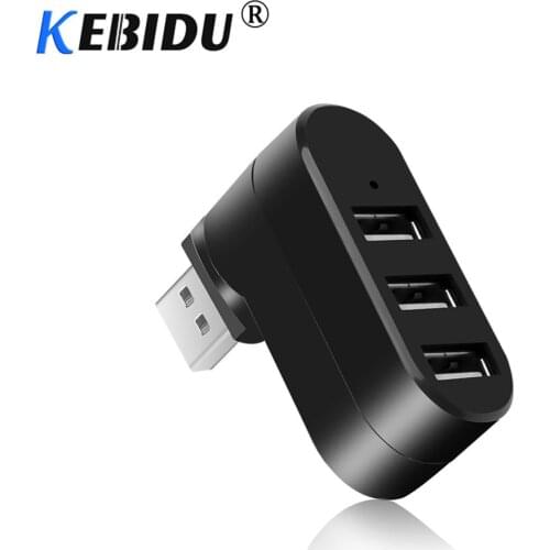 Kebidu Ecosin2 USB Hubs USB HUB 3.0 3 Ports USB 2.0 Mini Rotate Splitter Adapter Hub for PC Notebook Laptop Mac USB 3.0 Hub Nov5