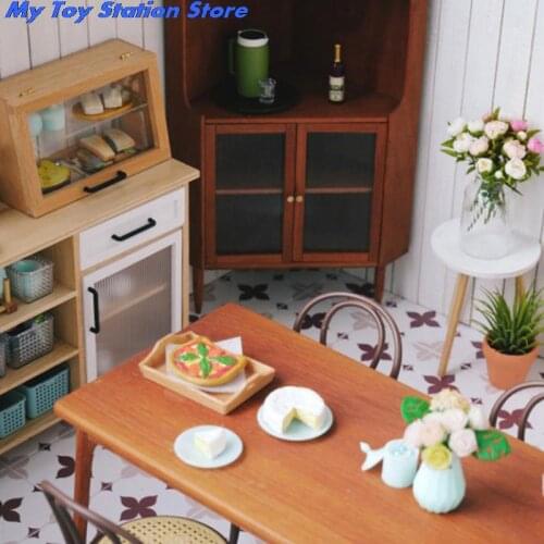 1:6 dollhouse miniature Mini Storage Basket furniture accessories kitchen bathroom toy for sylvanian collectible families Gift