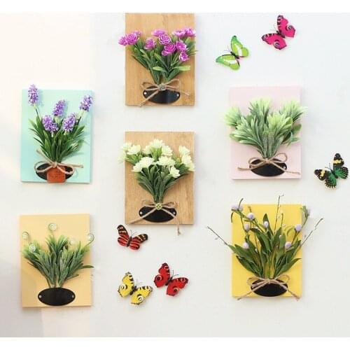 Three-Dimensional Simulation Floral Plant Wall Decoration American Creative Home Living Room Wall Fake Flower Wall Decoration Wa