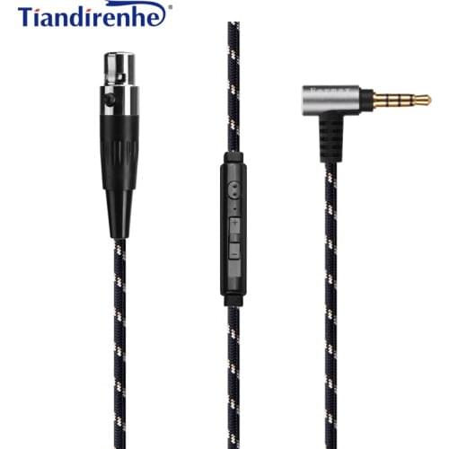Newest Voor AKG Headphone cable For akg K371 Q701 K240S K702 K553 DT1770 DT1990 with microphone High-end headphone cable