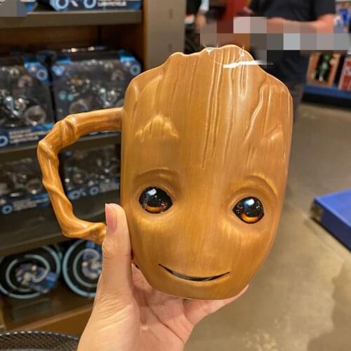 New style Shanghai Disney Groot tree spirit animation 3D ceramic mug large capacity mug decoration gift AG2534