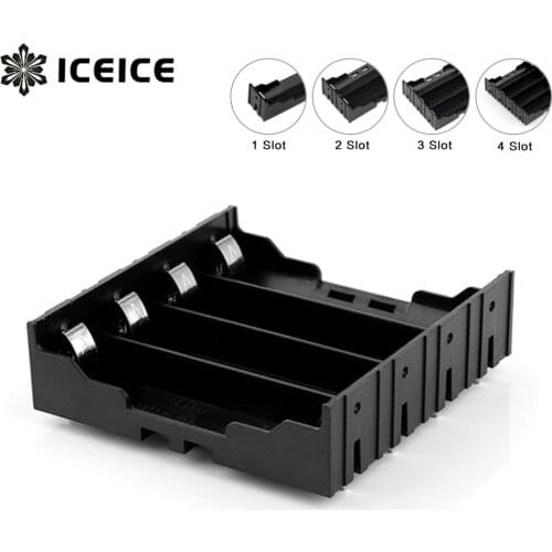 ABS 18650 Power Bank Cases 1X 2X 3X 4X 18650 Battery Holder Storage Box Case 1 2 3 4 Slot Batteries Container With Hard Pin