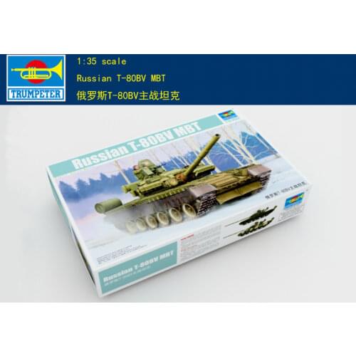 Trumpeter model kit 05566 1/35 Russian T-80BV MBT plastic