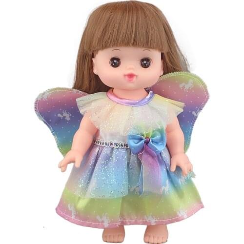 Lovely Striped Jumpsuit for 25cm Mellchan Baby Doll Clothes Accessories