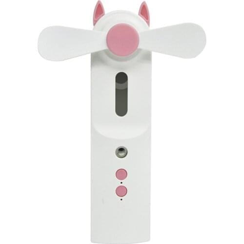 New portable nanometer water replenishment instrument Mini fan with handheld humidifier Plastic Ordinary round Piano keys