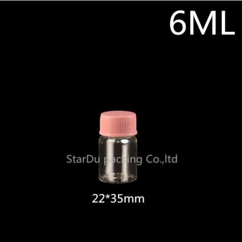 50pcs/lot diameter 22mm 6ml glass bottle Plastic cap for vinegar alcohol, carft/storage candy bottles