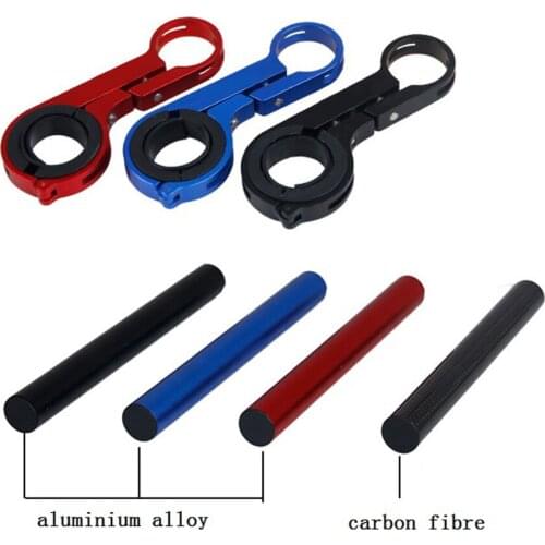 Bike Handlebar Extension Bar Bracket Holder Extender Mount Black 20cm Carbon Rode Bike Accessories Bicycle Parts
