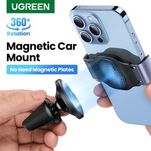 UGREEN Car Phone Holder Stand Magnetic Phone Stand Mobile Phone Support For iPhone Xiaomi Samsung Cell Phone Magnetic Holder
