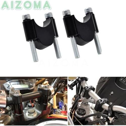 Universal CNC 22/28mm Handlebar Riser Motorbike 7/8" & 1 1/8" Bar Clamps 30mm Rise for Honda Yamaha BMW Suzuki Ducati Kawasaki