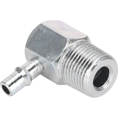 Intake Manifold Vacuum Fitting 90 Degree 3/8NPT-1/4 Hose Nipple Car Modification 4535Z