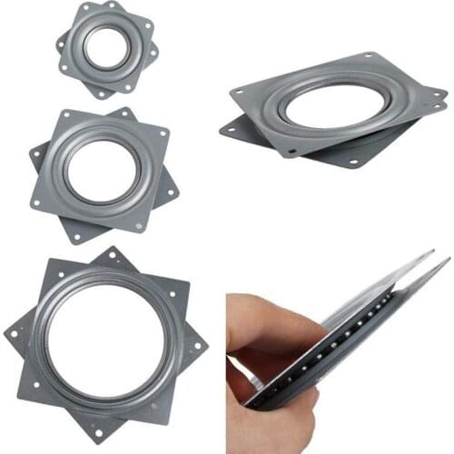 Rotation 360 Degrees Ball Bearing Metal Swivel Plate Square Hollow Display Stand Free Rotation Carousel Drop Shopping